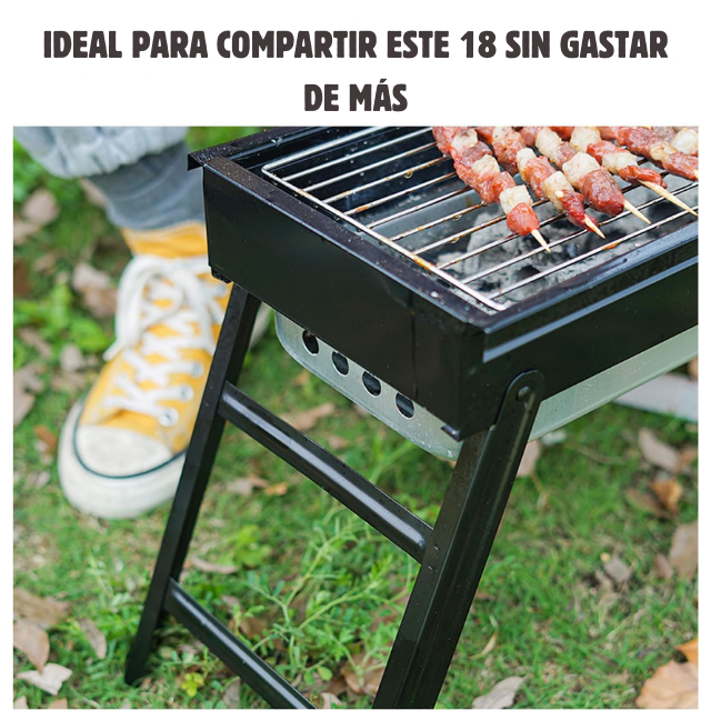 Parrilla Portátil GrillPro -Arma fácil y Ahorra espacio