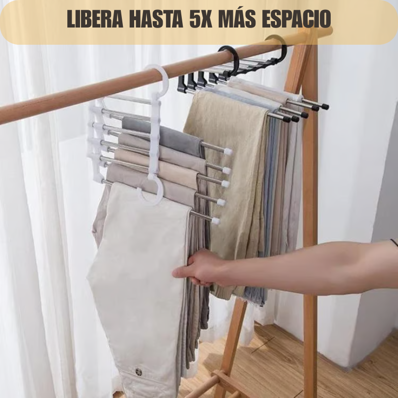 Pack x3 Perchero Mágico 5 en 1 – Ahorra espacio✨
