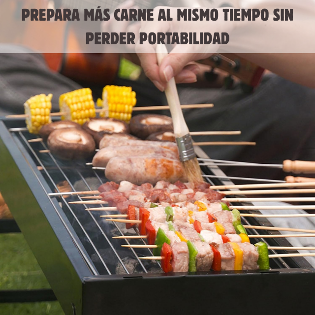 Parrilla Portátil GrillPro -Arma fácil y Ahorra espacio