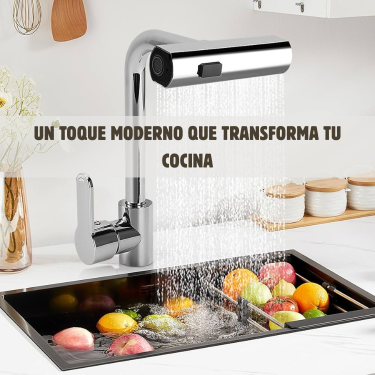 Grifo 360° – Ajuste de caudal y chorro 💦