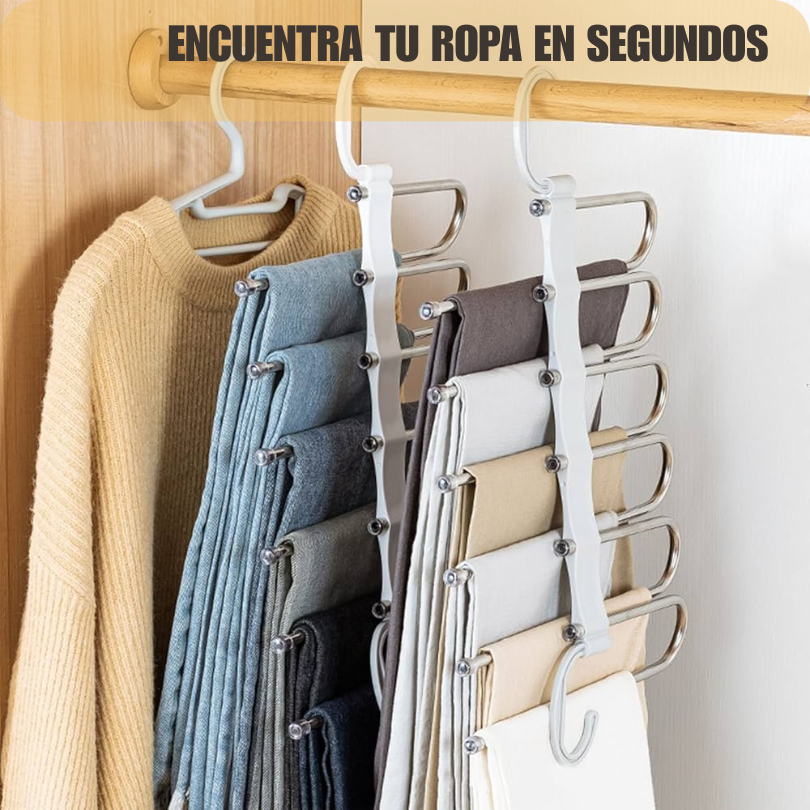 Pack x3 Perchero Mágico 5 en 1 – Ahorra espacio✨