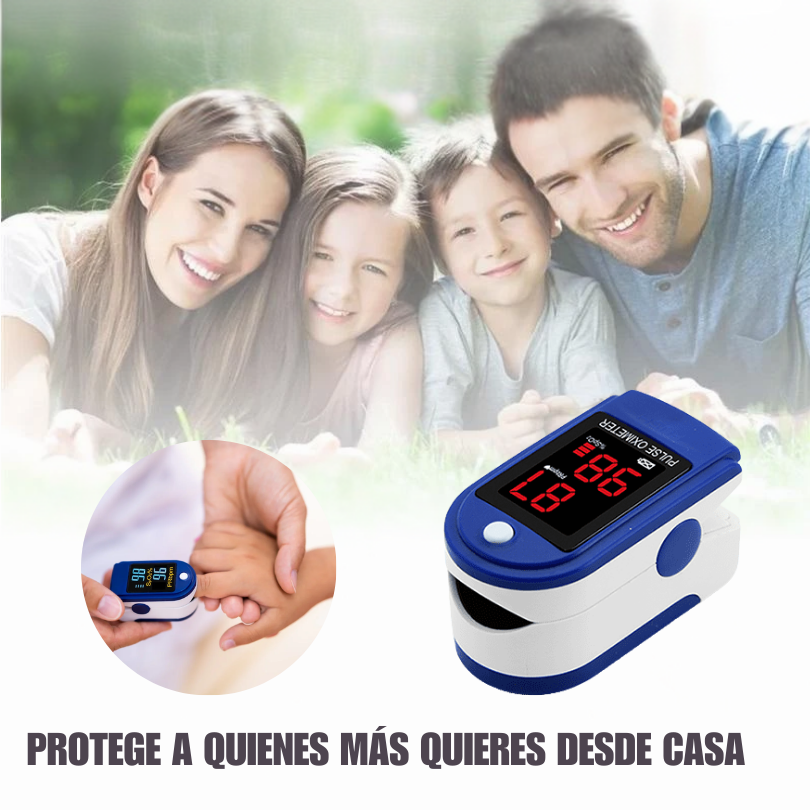Oxímetro Digital – Mide oxígeno y pulso 💙