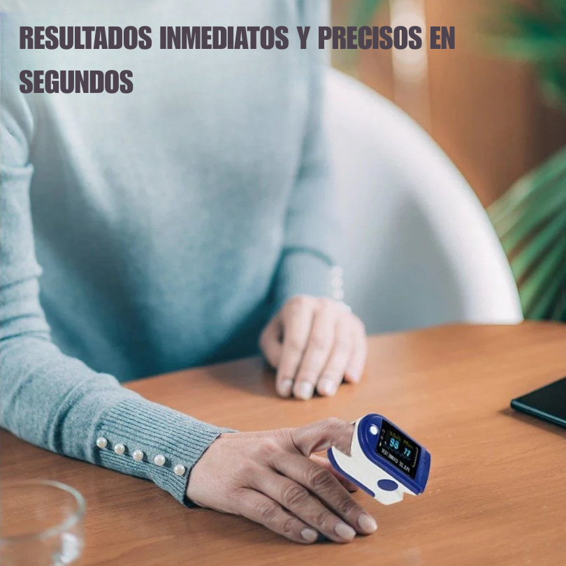 Oxímetro Digital – Mide oxígeno y pulso 💙