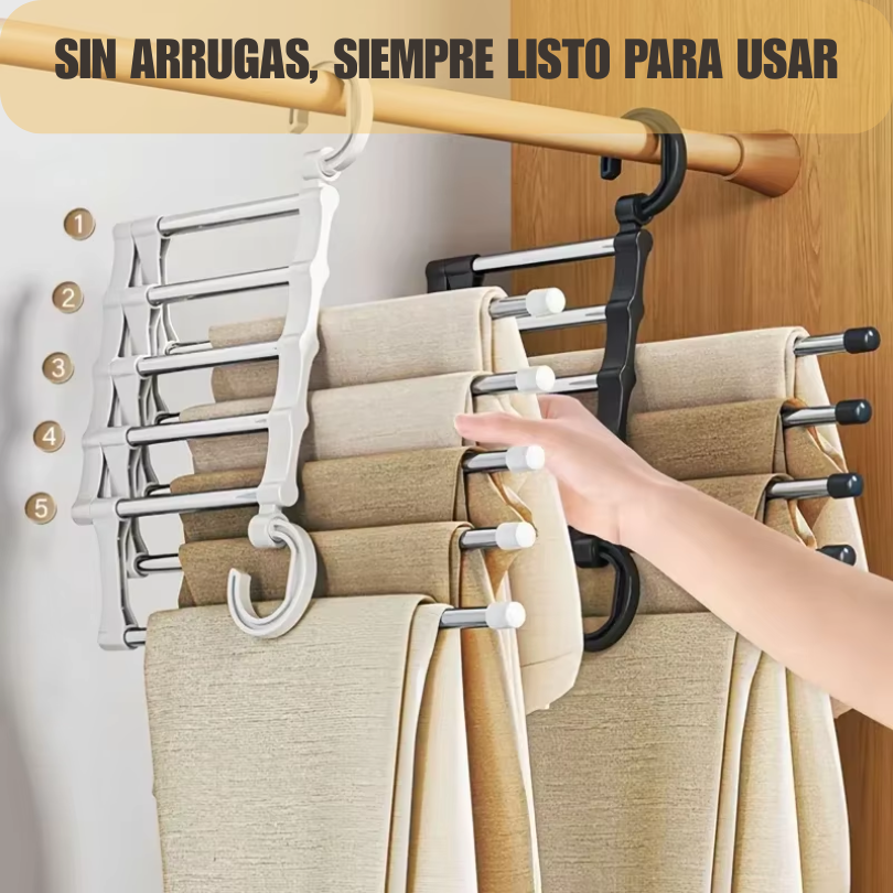 Pack x3 Perchero Mágico 5 en 1 – Ahorra espacio✨