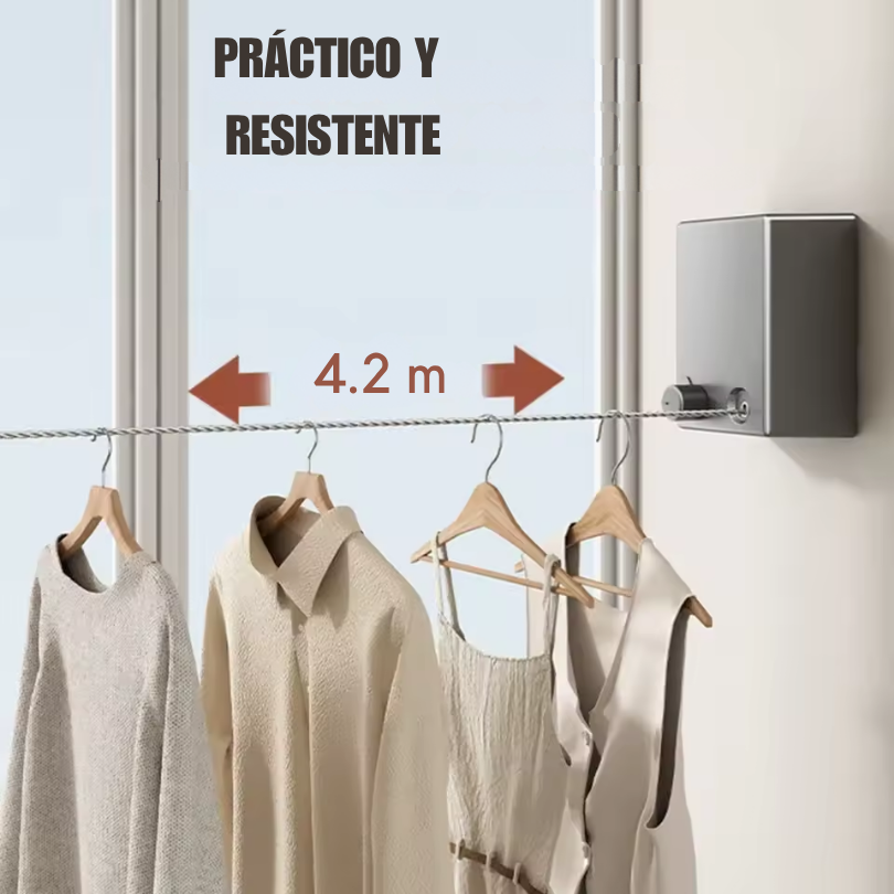 Tendedero Retráctil – Seca y Ahorra Espacio