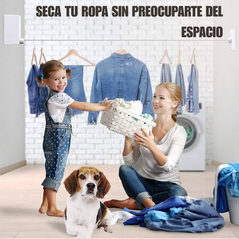 Tendedero Retráctil – Seca y Ahorra Espacio