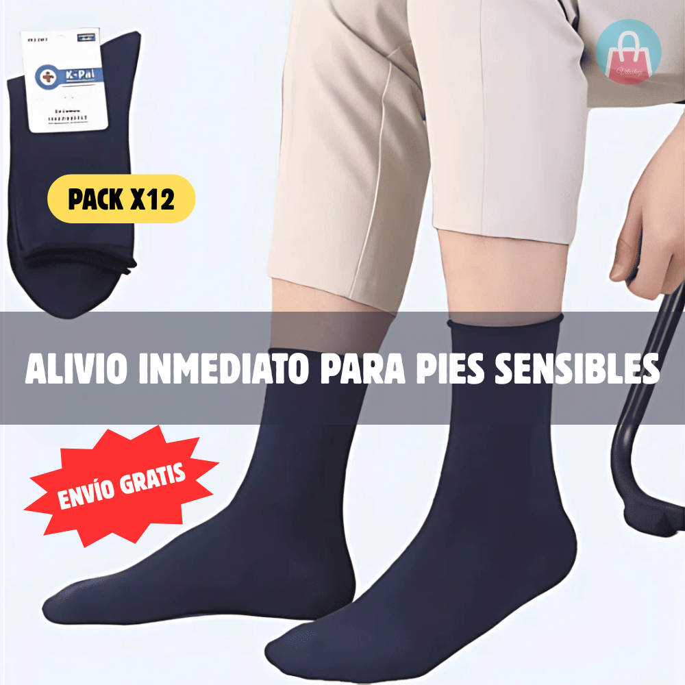 Calcetines para Diabético x12 – Sin Costuras ni Elásticos