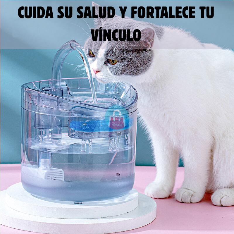 Bebedero Automático para Mascotas – Agua en movimiento – Previene problemas renales en pocos días
