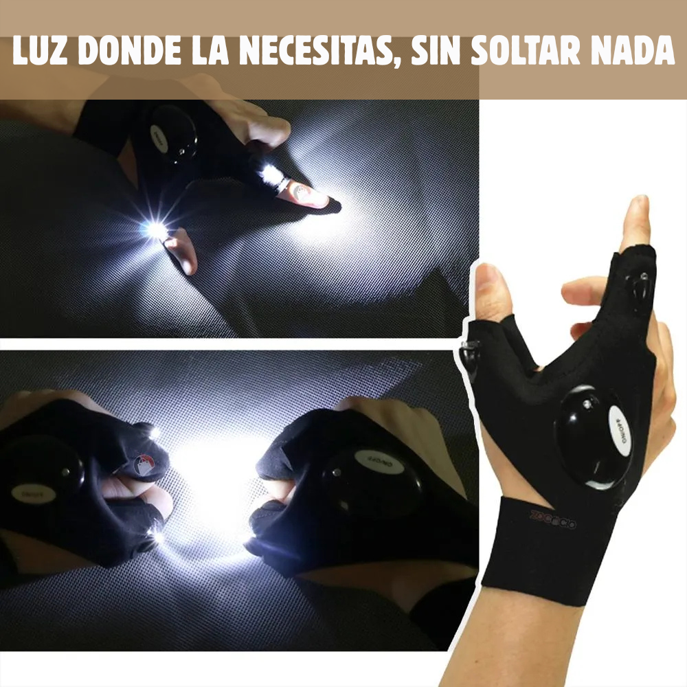 🔦 TorchGloves – Luz inmediata ✨ y manos libres 🙌 para cualquier tarea 🔧