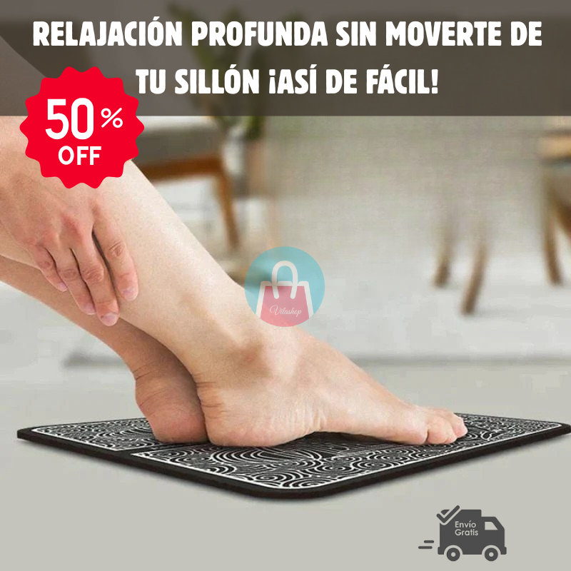 🦶Masajeador FootZen EMS – Relaja tus pies en minutos 🕒, sin moverte del sillón 🛋️