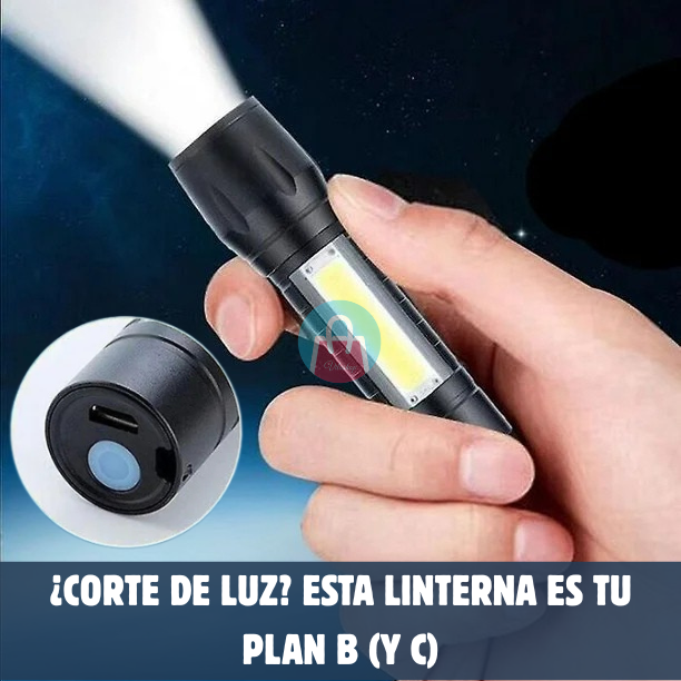 🔦 Pack x2 Mini Linterna LumiTact – Luz extrema y portátil para cualquier situación 💥
