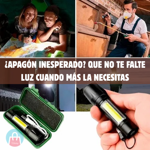 🔦 Pack x2 Mini Linterna LumiTact – Luz extrema y portátil para cualquier situación 💥