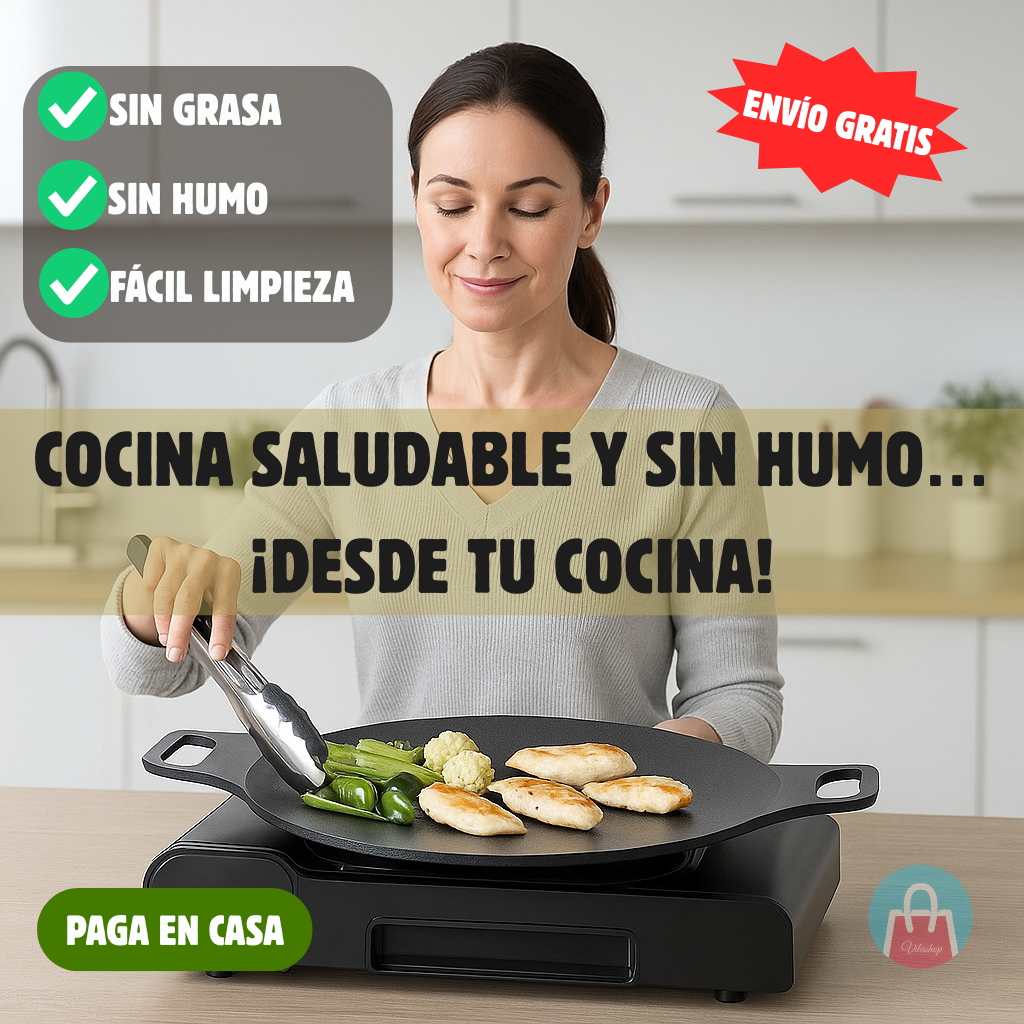Parrilla Coreana sin Humo y sin Grasa – Cocina carnes y verduras – Sabores intensos sin aceite en solo minutos ✅
