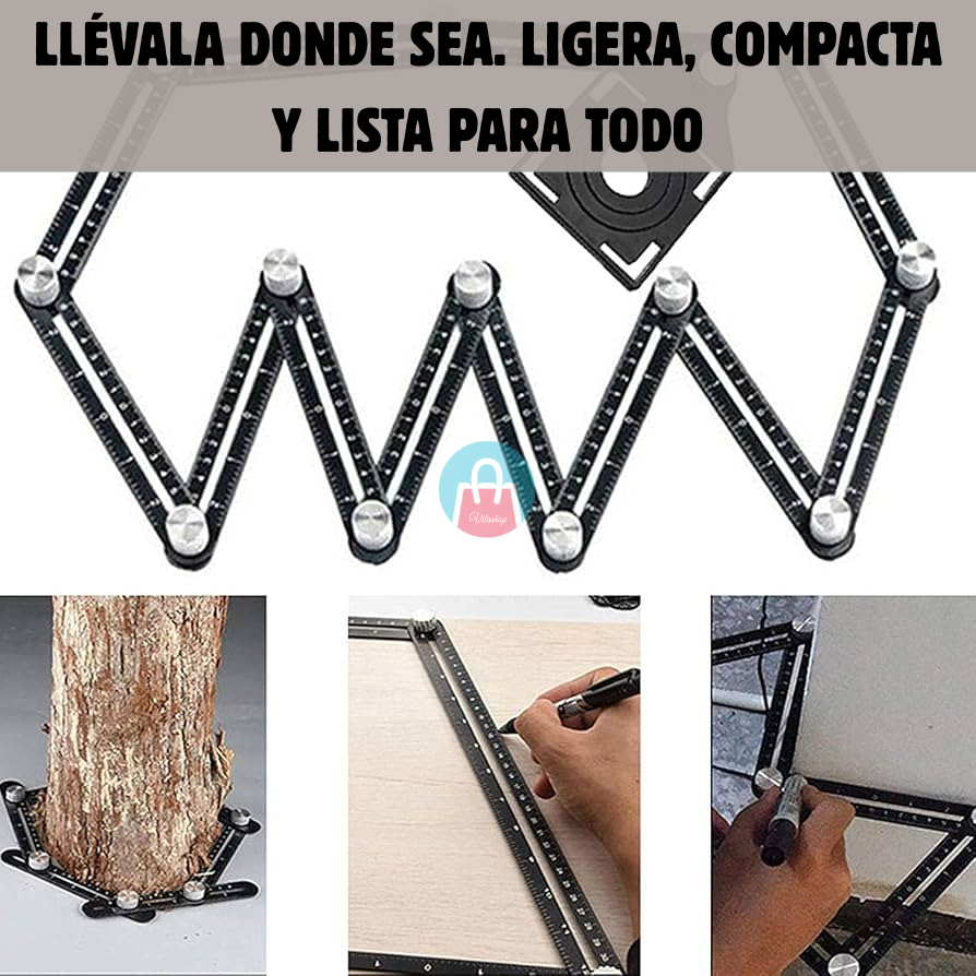 🛠️ Regla Multiangulo TrazaFix – Precisión profesional desde el primer uso 🔧📏