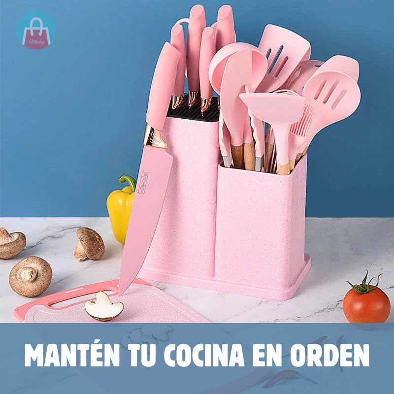 Kit de Cocina de 19 Piezas – Organiza tu espacio – Cocina más rápido y sin caos desde el primer uso