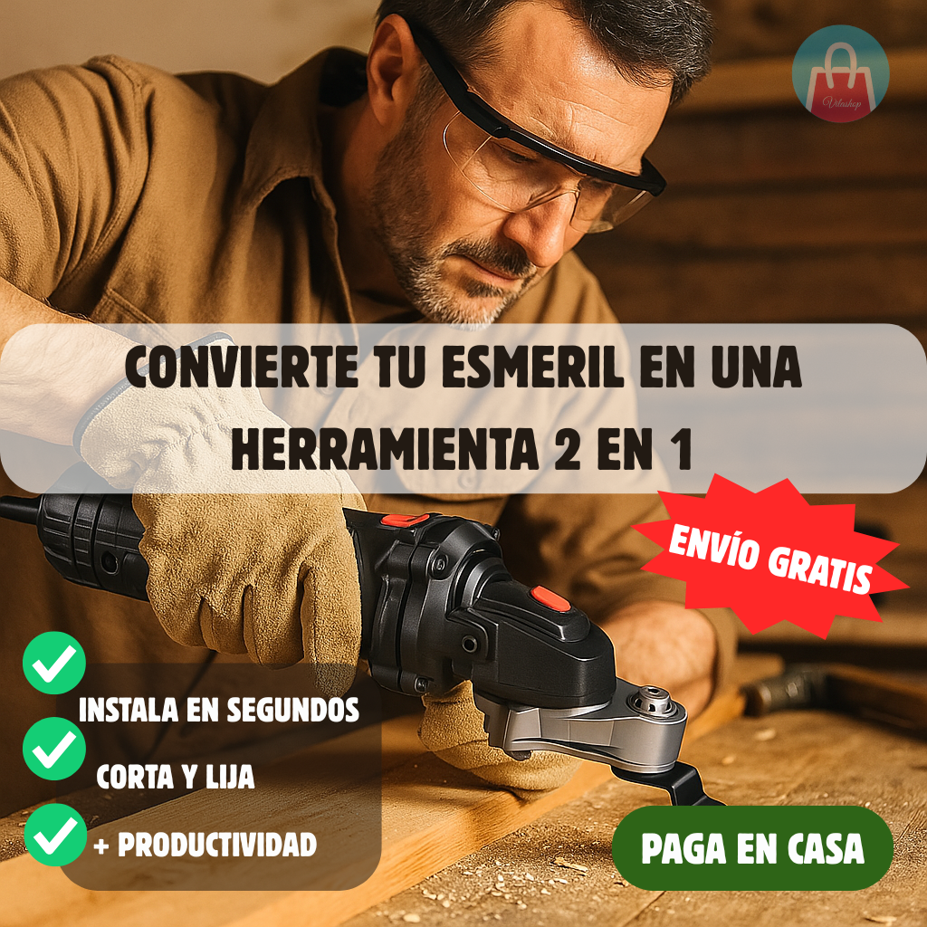 Kit Adaptador para Esmeriladora – Convierte tu esmeril en una sierra osciladora – Más funciones sin gastar de más