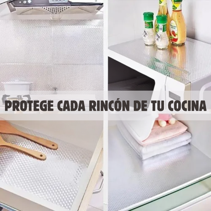 Rollo Adhesivo de Aluminio – Bloquea grasa y humedad