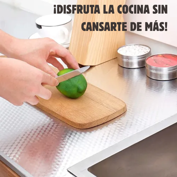 Rollo Adhesivo de Aluminio – Bloquea grasa y humedad