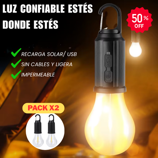EcoLight 360 (x2) – Iluminación confiable sin cables ni enchufes
