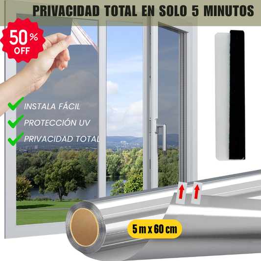 Vinil de Ventana LumiShield| Privacidad y Luz natural