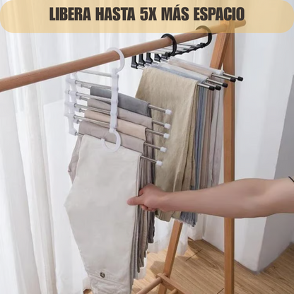 Pack x3 Perchero Mágico 5 en 1 – Ahorra espacio✨