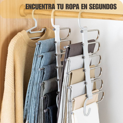 Pack x3 Perchero Mágico 5 en 1 – Ahorra espacio✨