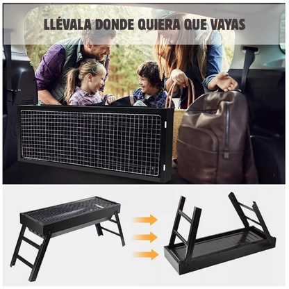 Parrilla Portátil GrillPro -Arma fácil y Ahorra espacio