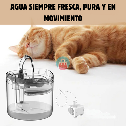 Bebedero Automático para Mascotas – Agua en movimiento – Previene problemas renales en pocos días