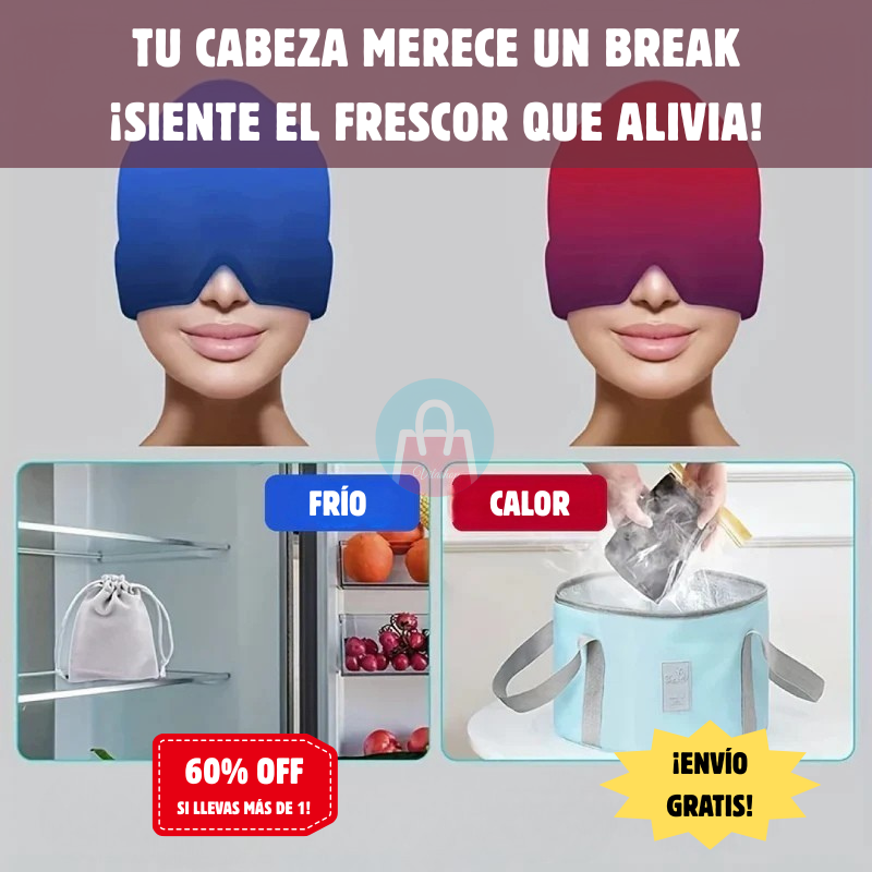 🧊 Gorro de gel GelZen – Alivia tu migraña en minutos, sin pastillas 💆‍♀️