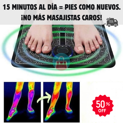 🦶Masajeador FootZen EMS – Relaja tus pies en minutos 🕒, sin moverte del sillón 🛋️