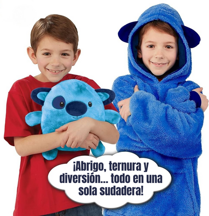 Sudadera con Capucha Animal Buddy 🐾🧒🧸 – La sudadera que combina calor 🔥 y juego 🎉 en un solo abrazo 🤗