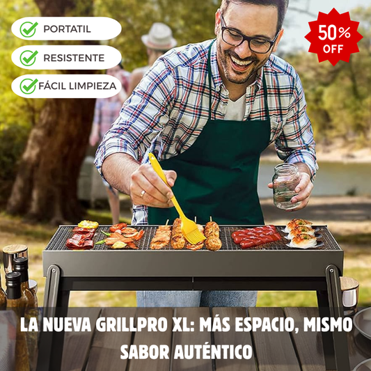 Parrilla Portátil GrillPro -Arma fácil y Ahorra espacio